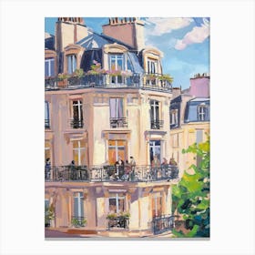 Paris Architecture Building Canvas Print