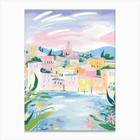Lerici, Italy Colourful View Canvas Print