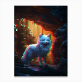 Fox In The Cave Canvas Print