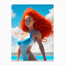 Red Haired Girl Canvas Print