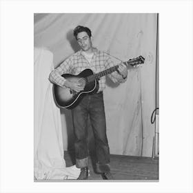 Singing Cowboy Songs At Entertainment At The Fsa (Farm Security Administration) Mobile Camp For Canvas Print