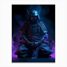 Purple samurai Canvas Print