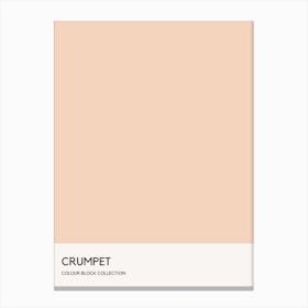 Crumpet Colour Block Poster Canvas Print