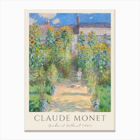 Claude Monet Garden Of Wheat 1 Canvas Print