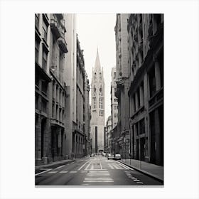 Bilbao, Spain, Black And White Photography 1 Canvas Print