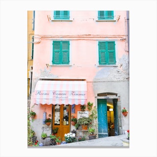 Pink Hotel Italy Canvas Print