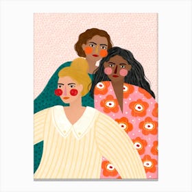 Three Women 1 Canvas Print