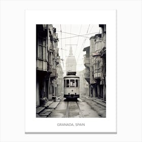 Poster Of Istanbul, Turkey, Photography In Black And White 8 Canvas Print