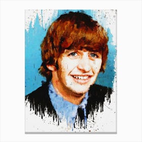 Ringo Starr Paint Canvas Print