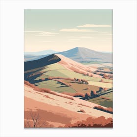 The Malvern Hills England 4 Hiking Trail Landscape Canvas Print