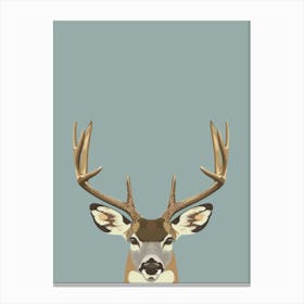Deer Head 11 Canvas Print