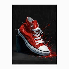 Red Converse All Star Canvas Print