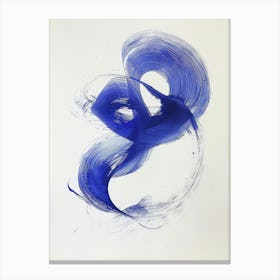 'Blue Swirl' 1 Canvas Print