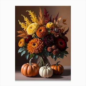 Autumn's Symphony: An Autumn Still Life Painting Canvas Print