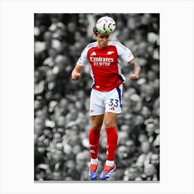 Riccardo Calafiori Of Arsenal Canvas Print