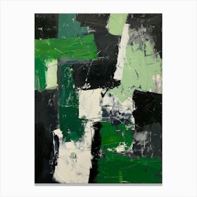 Abstract Green Painting 1 Canvas Print