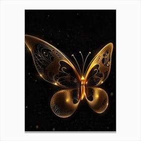 Golden Butterfly 4 Canvas Print
