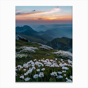 Sunset In The Mountains 70 Canvas Print