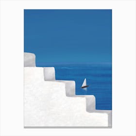 Sail Away Santorini Canvas Print