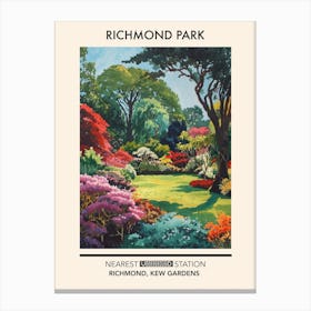 Richmond Park London Parks Garden 4 Canvas Print