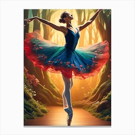 Subtle Ballerina Canvas Print