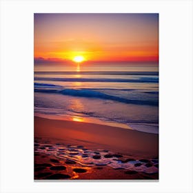 Photograph - Sunrise On The Beach Canvas Print