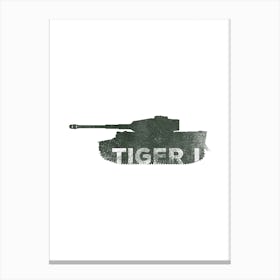 Tiger One Tank Canvas Print