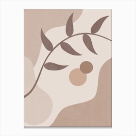 Calming Abstract Painting in Neutral Tones 4 Canvas Print