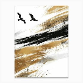 Crows In Flight 1 Canvas Print