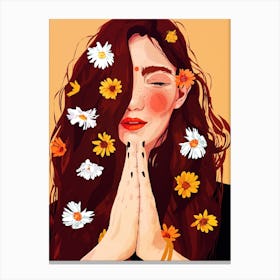 Yogini Girl Canvas Print