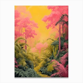 Pink Jungle Canvas Print