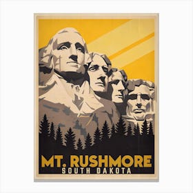 Mount Rushmore, South Dakota Canvas Print