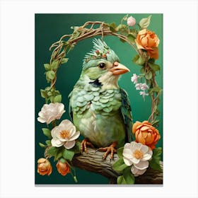 Bird On A Branch 1 Canvas Print