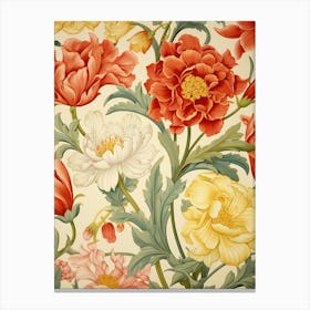 Wallpaper Floral Pattern 5 Canvas Print