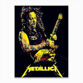 Kirk Hammett Metallica band music 1 Canvas Print