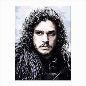 jon snow game of thrones movie 3 Canvas Print