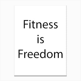 Fitness Quote 10 Canvas Print