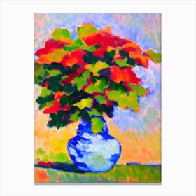 Bigleaf Maple tree Abstract Block Colour Canvas Print