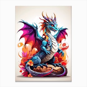 Colorful Dragon 2 Canvas Print