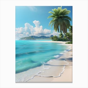 Beach Wallpaper Hd Canvas Print