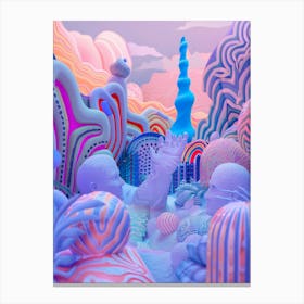 Psychedelic Landscape 7 Canvas Print