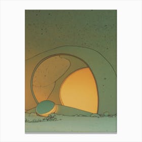 Cave Lofi Canvas Print