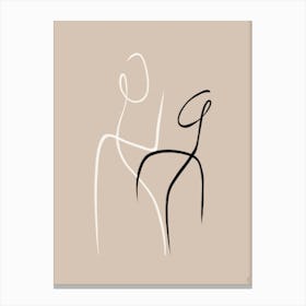 Two Women Canvas Print