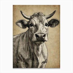 Cow Print Canvas Print