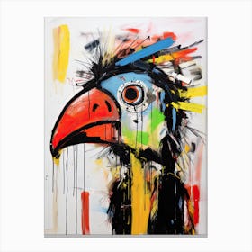 Toucan, Basquiat Style Canvas Print