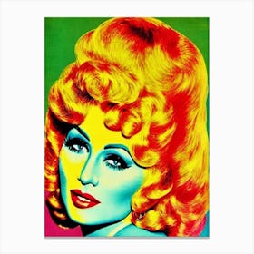 Mae West Colourful Pop Movies Art Movies Canvas Print