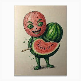 Watermelon Man 2 Canvas Print