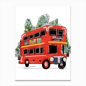 London Red Bus  Canvas Print