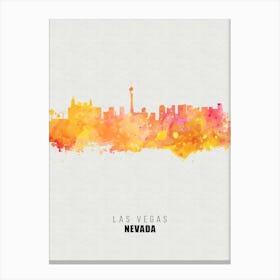 Las Vegas Nevada City watercolor Canvas Print