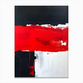 Abstract Red Painting Canvas Print